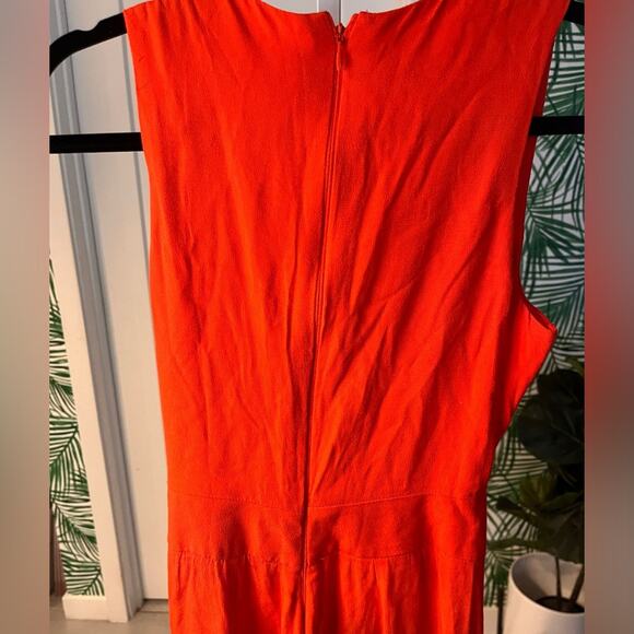 Iorane Red Cutout Wide Leg Jumpsuit Sz Medium - Picture 6 of 11